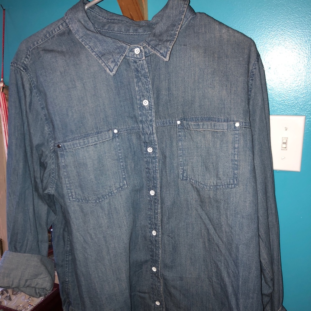 Women’s “Vintage” Denim Button Up